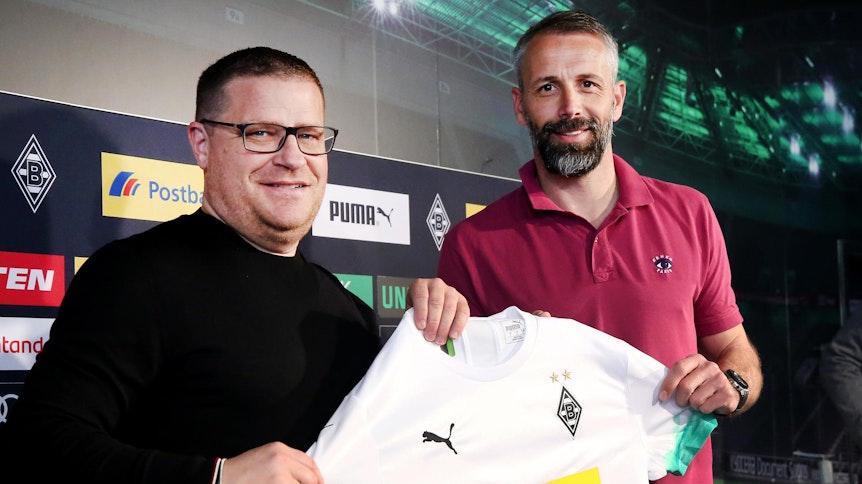 Manager Max Eberl und Trainer Marco Rose haben im ersten gemeinsamen halben Jahr bei Borussia Mönchengladbach einiges bewegt und erreicht.