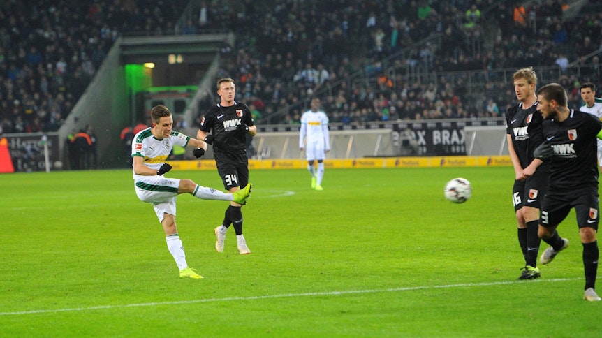 Patrick Herrmann hat mit dem 2:0-Treffer gegen den FC Augsburg Borussias Tor des Jahres 2019 erzielt.