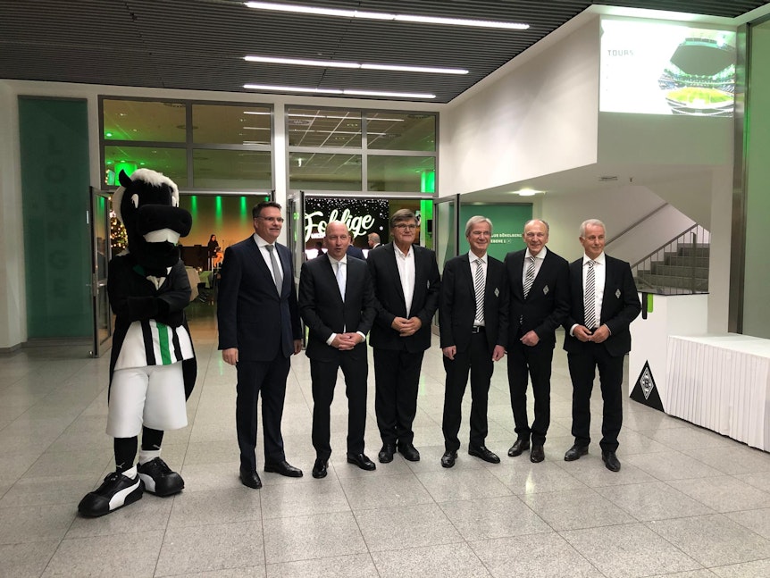 Borussias Macher um Guido Uhle, Stephan Schippers, Hans Meyer, Siegfried Söllner, Rolf Königs und Rainer Bonhof müssen 2020 wichtige Entscheidungen treffen.