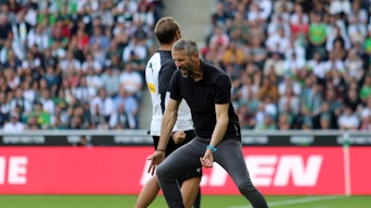 Trainer Marco Rose an der Seitenlinie im Borussia-Park