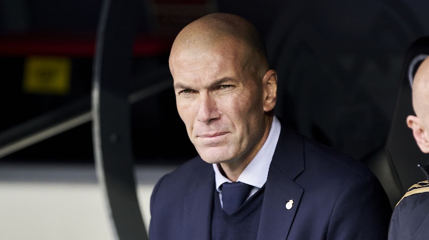 Real Madrid und Trainer Zinedine Zidane sind in der Champions League zu Gast in Mönchengladbach