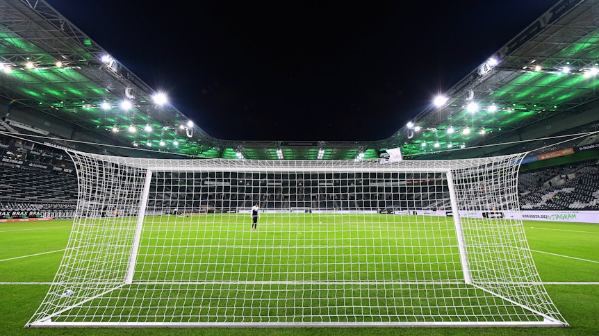 Das Stadion von Borussia Mönchengladbach - ohne Zuschauer. Ein Anblick, der das Team auch in der kommenden Champions-League-Partie gegen Real Madrid erwartet.