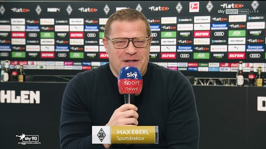 Max Eberl, Manager der Gladbacher Borussia, ist am Sonntag zu Gast in der TV-Sendung „Sky90“ gewesen.