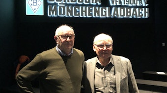 Horst Köppel und Herbert Laumen waren bei Borussias „Geheimmission Tel Aviv“ vor 50 Jahren dabei.