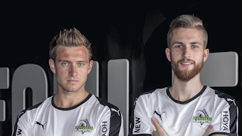 Richard „Der_Gaucho10“ Hormes (links) und Yannick „Jeffryy95“ Reiners spielen für Borussia in der Virtual Bundesliga.