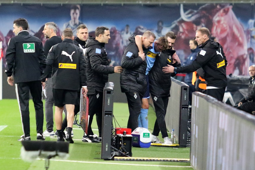 Christoph Kramer hat es im Spiel gegen Leipzig erneut am Kopf erwischt.