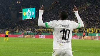 Marcus Thuram zeigte sein Können im Pokalspiel gegen Borussia Dortmund, als er zum 1:0 traf.