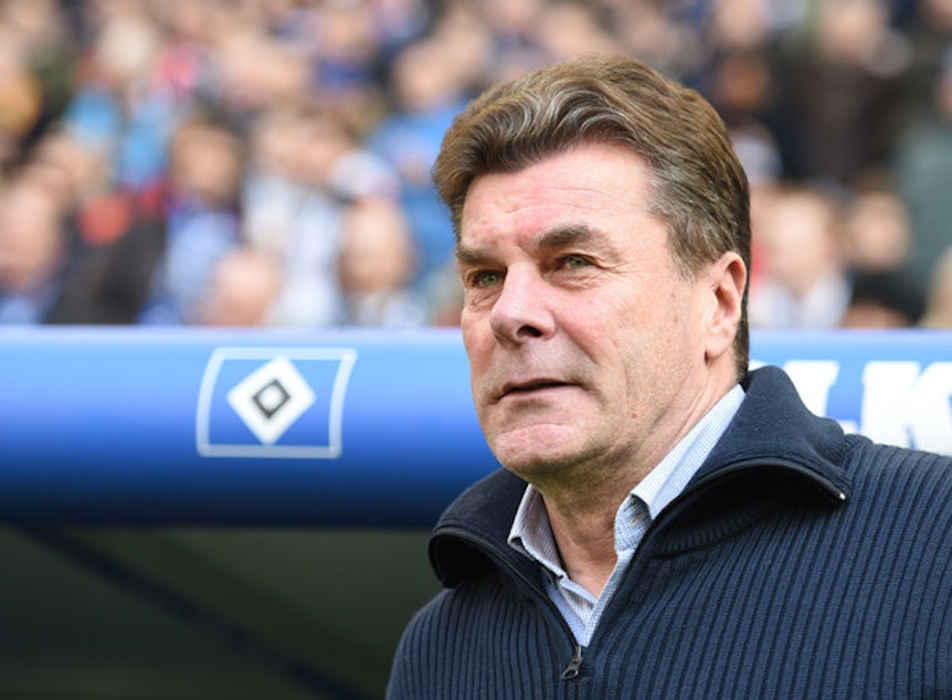 HSV-Trainer Dieter Hecking musste in Gladbach 2019 vorzeitig gehen, obwohl er Borussia auf einen beachtlichen fünften Platz geführt hatte. Die Freundschaft mit Fohlen-Manager Max Eberl hat die Trennung offenbar überlebt.
