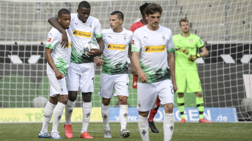Alassane Plea und Marcus Thuram produzierten das zwischenzeitliche 1:1 für Borussia Mönchengladbach gegen Bayer 04 Leverkusen. Die Freude währte nicht lang.