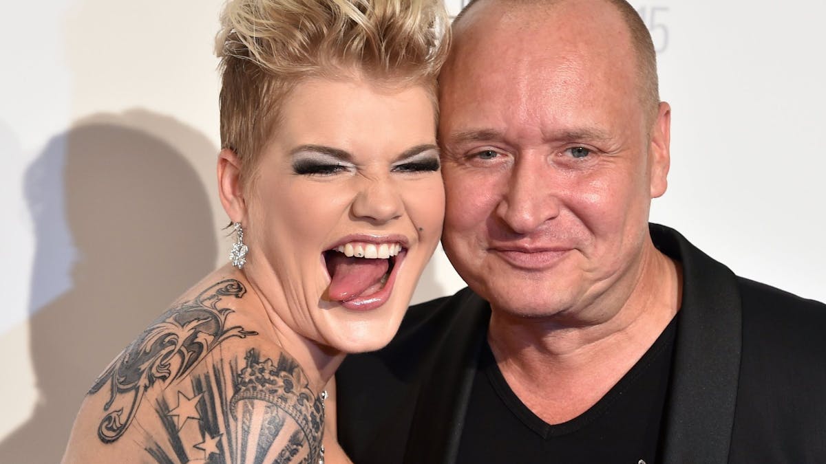 Melanie Müller und ihr Mann Mike Blümel&nbsp;bei der Verleihung der Goldenen Henne im September 2015.