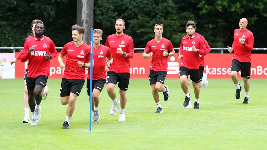 Der 1. FC Köln trainiert am Geißbockheim.