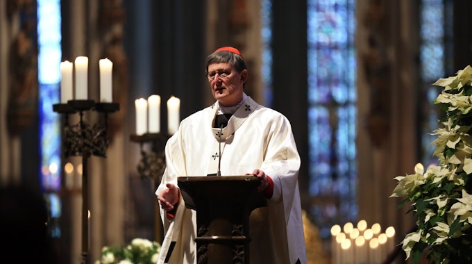 Kardinal Woelki während einer Messe im Kölner Dom.&nbsp;