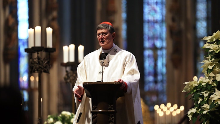 Kardinal Woelki während einer Messe im Kölner Dom.