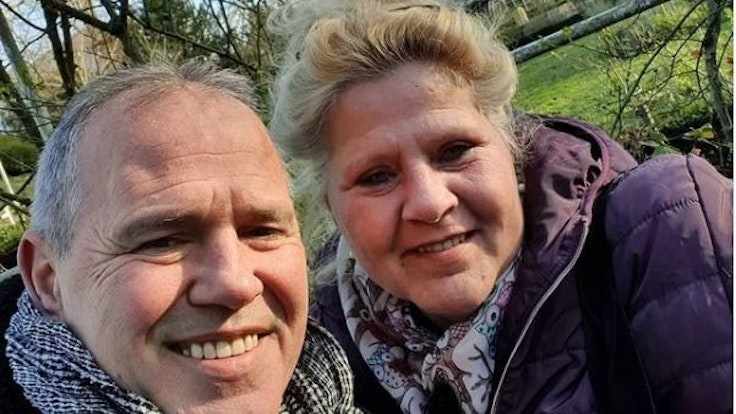 Silvia Wollny und Harald Elsenbast auf einem Selfie.
