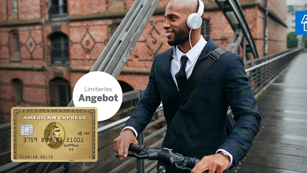 Für kurze Zeit erhalten Kunden bei Abschluss der American Express Gold Card, kurz Amex Gold, ein sogenanntes Mobilitäts-Guthaben, das für Buchungen bei der Deutschen Bahn, FREE NOW oder PARK NOW eingesetzt werden kann. 