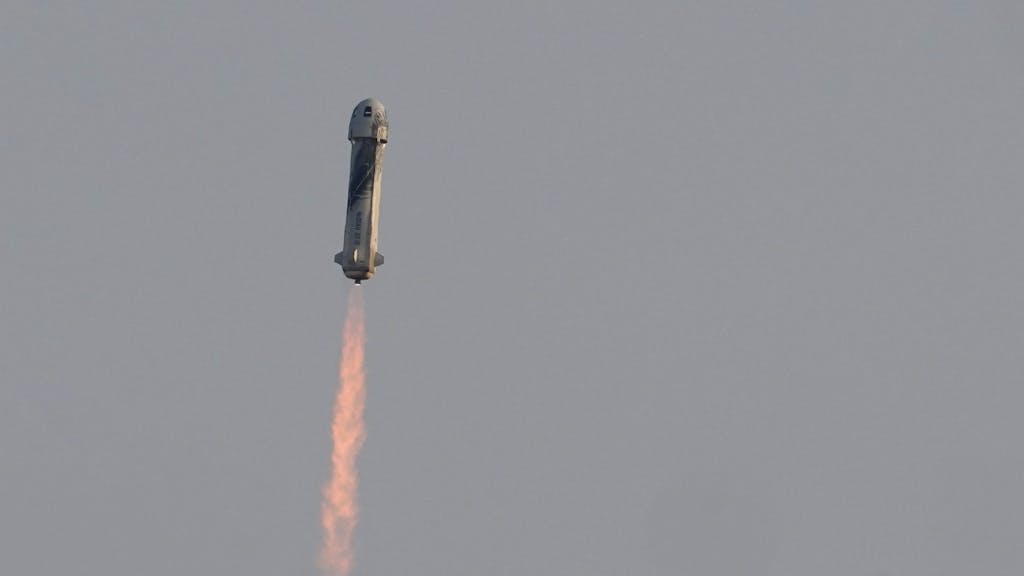 Die Rakete von Amazon-Gründer Jeff Bezos startet am 20. Juli 2021 ins Weltall.