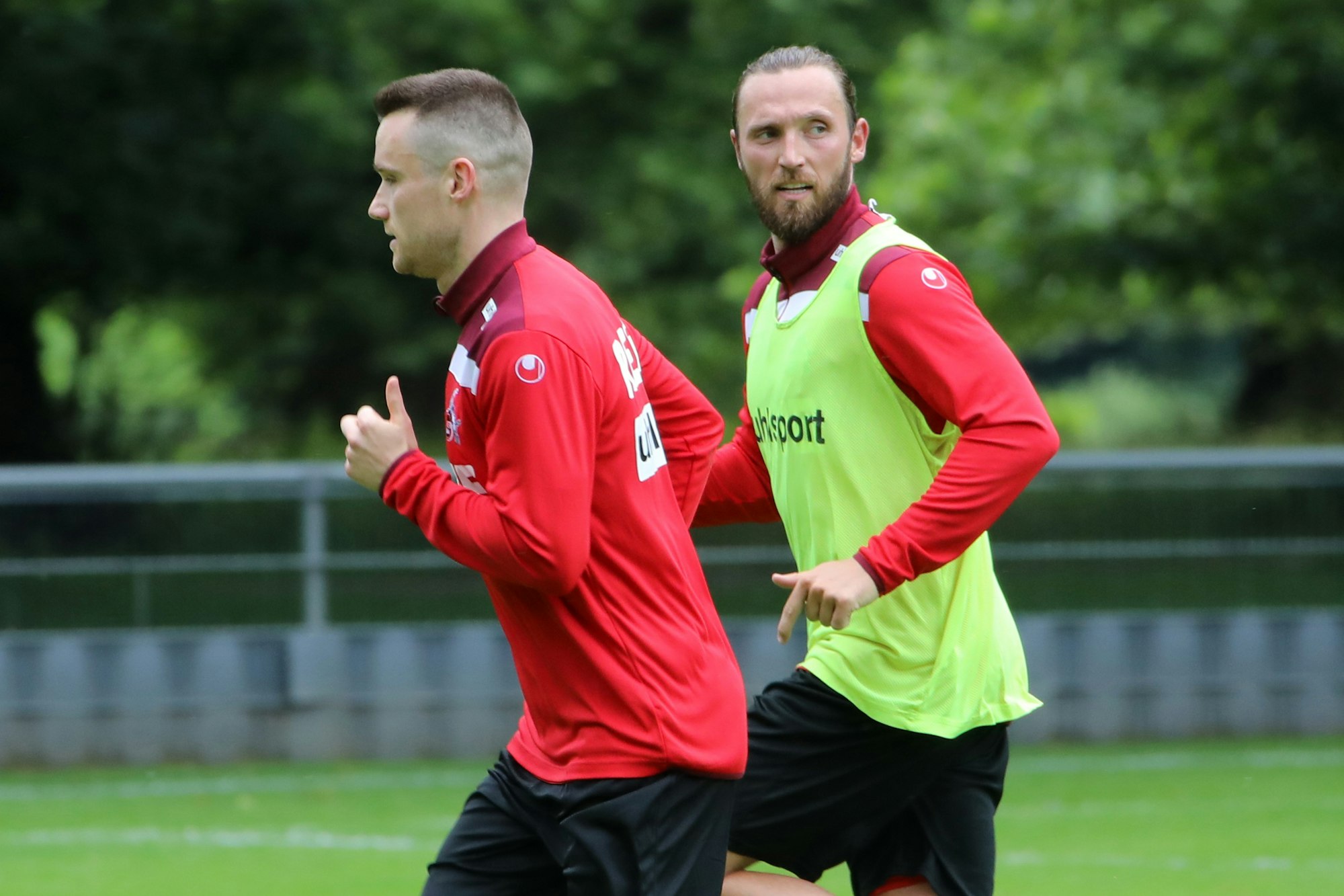 Christian Clemens und Marco Höger trainieren bei der U21 des 1. FC Köln.