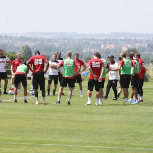 Der 1. FC Köln trainiert in Donaueschingen.