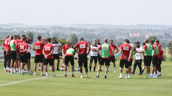 Der 1. FC Köln trainiert in Donaueschingen.