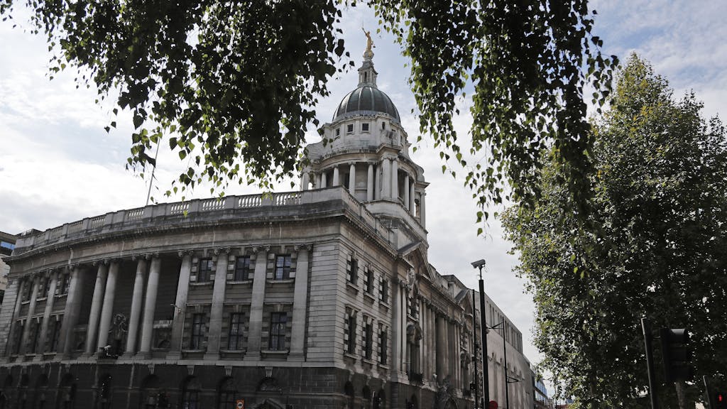 Unser Symbolfoto zeigt das Londoner Gerichtsgebäude Old Bailey am 8. August 2019.