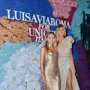 Heidi Klum und ihre Tochter Leni Klum kommen am 31. Juli 2021 zum „LuisaViaRoma für Unicef“-Event auf der italienischen Insel Capri.