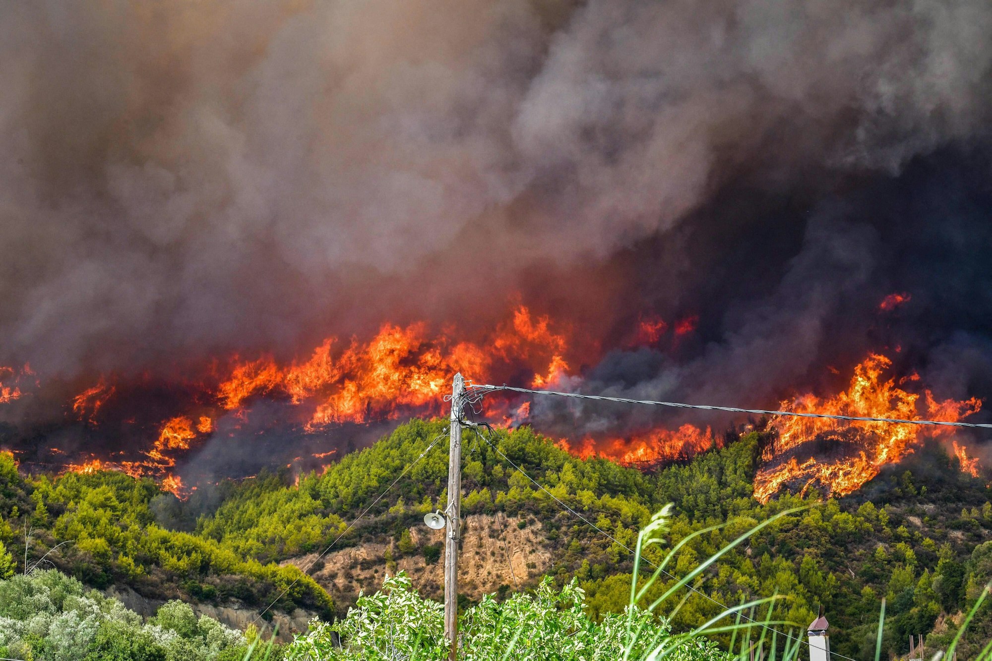 Brände in Olympia (Griechenland) am 4. August 2021