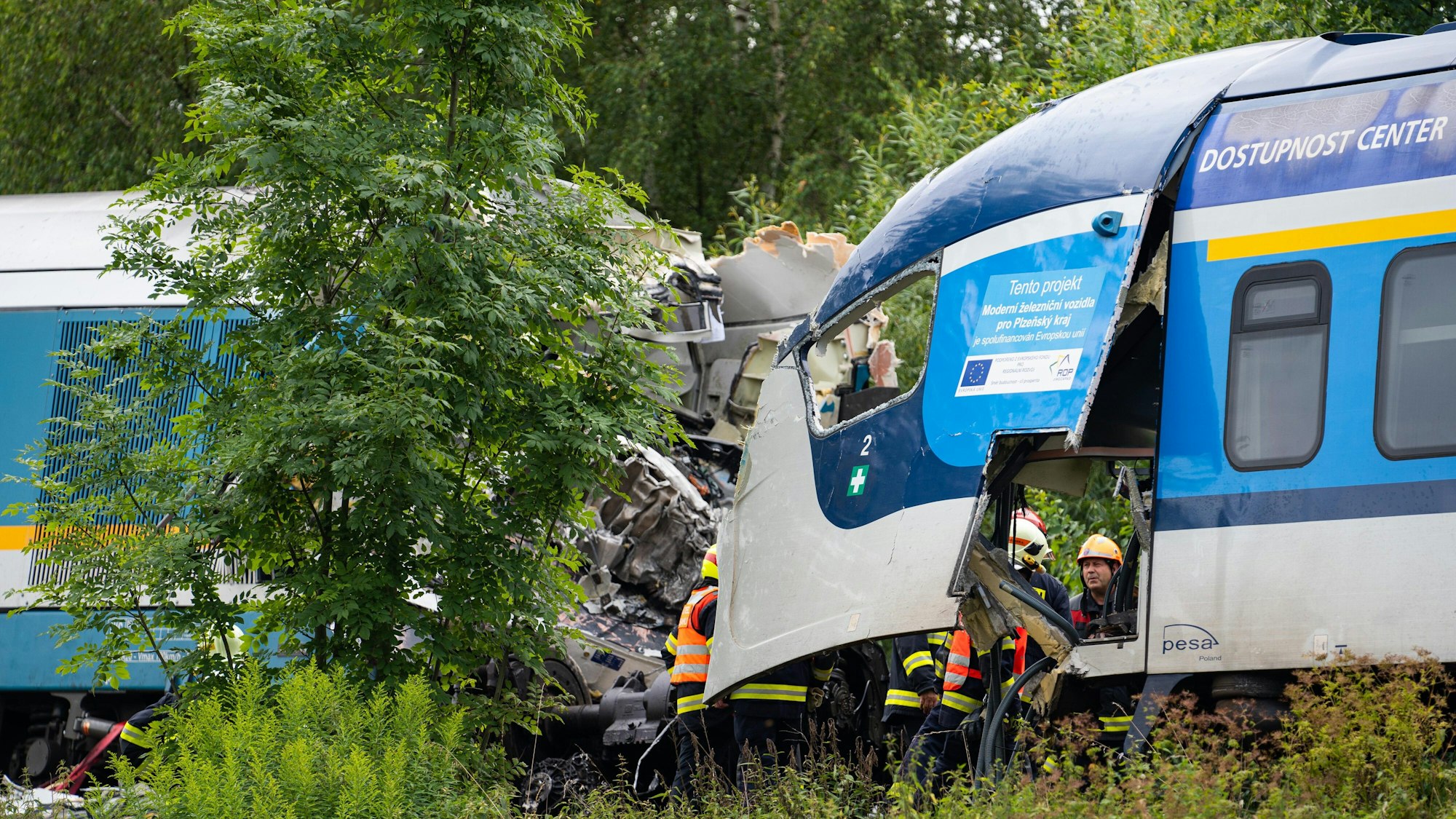 Ein aus München kommender Expresszug ist am 4. August 2021 in Tschechien mit einem Personenzug zusammengestoßen. Es gab Tote und Verletzte.