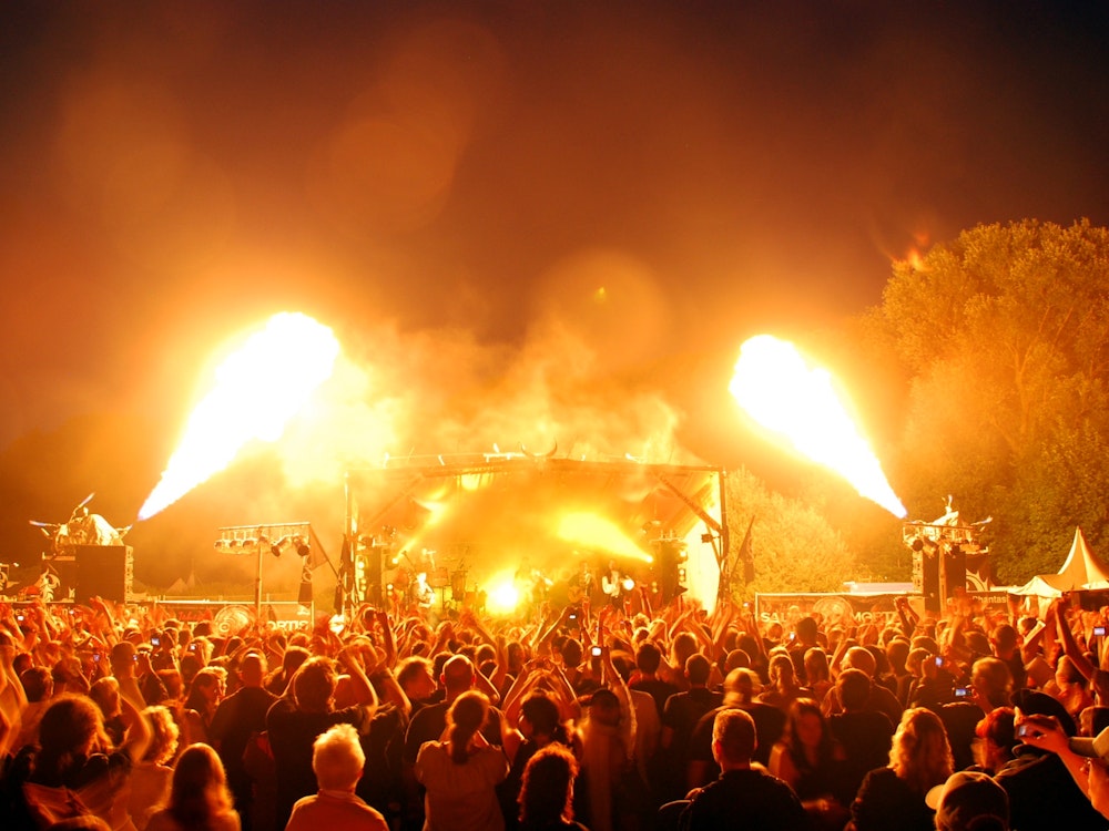 Feuershow beim Mittelalter-Spektakel Spectaculum