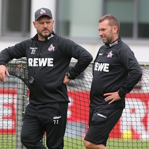 Training beim 1. FC Köln mit Steffen Baumgart und André Pawlak.