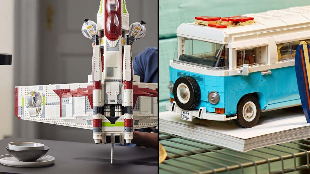 Lego Neuheiten August 2021, Lego-Star-Wars Republic Gunship und Volkswagen T2 Campingbus.