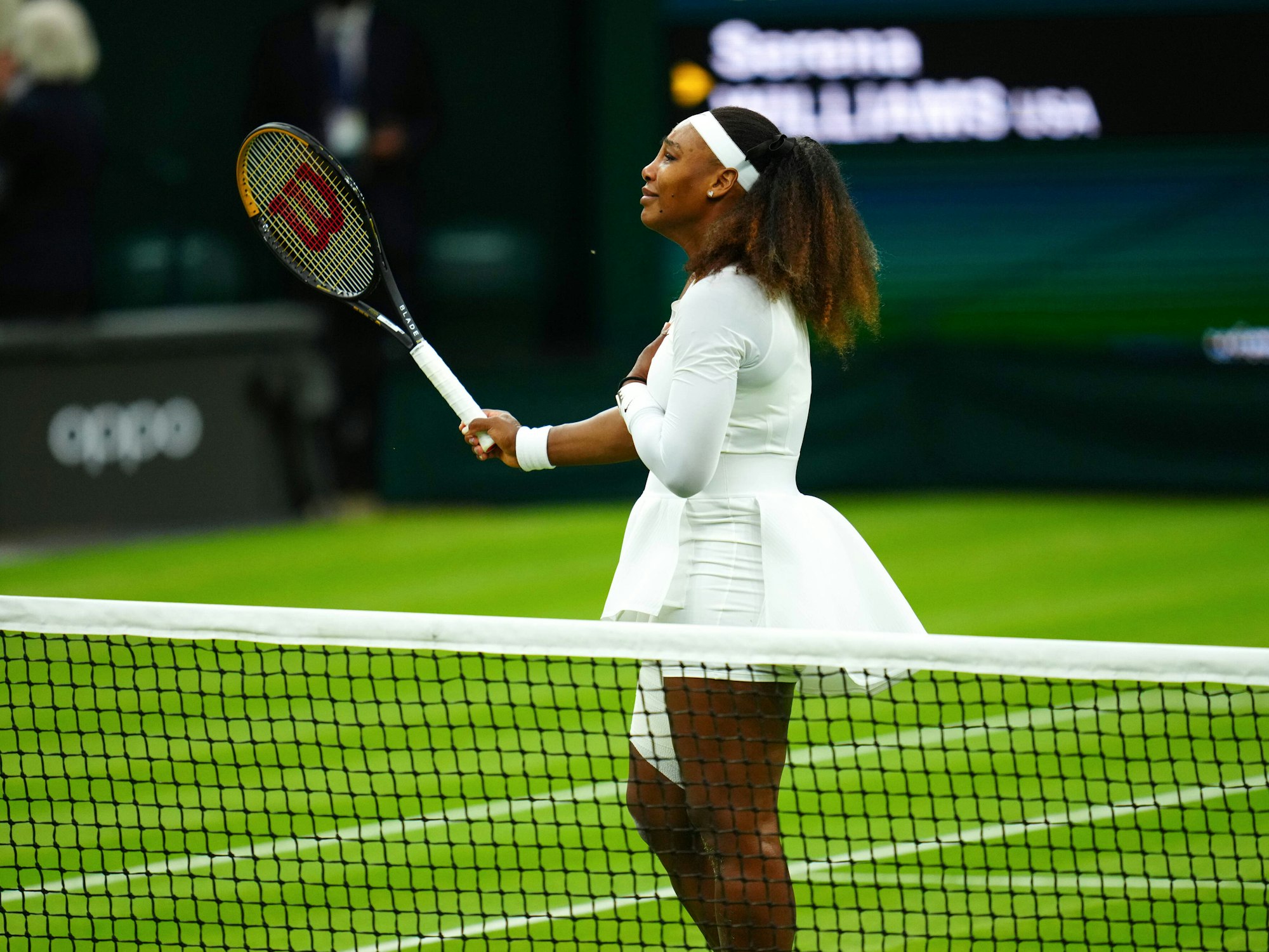 Tennis-Profi Serena Williams aus den USA beim Turnier in Wimbledon.