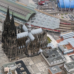 Der Kölner Dom von oben.