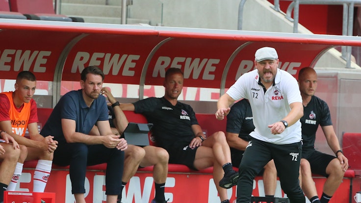 Steffen Baumgart brüllt den 1. FC Köln gegen Hertha BSC nach vorne.