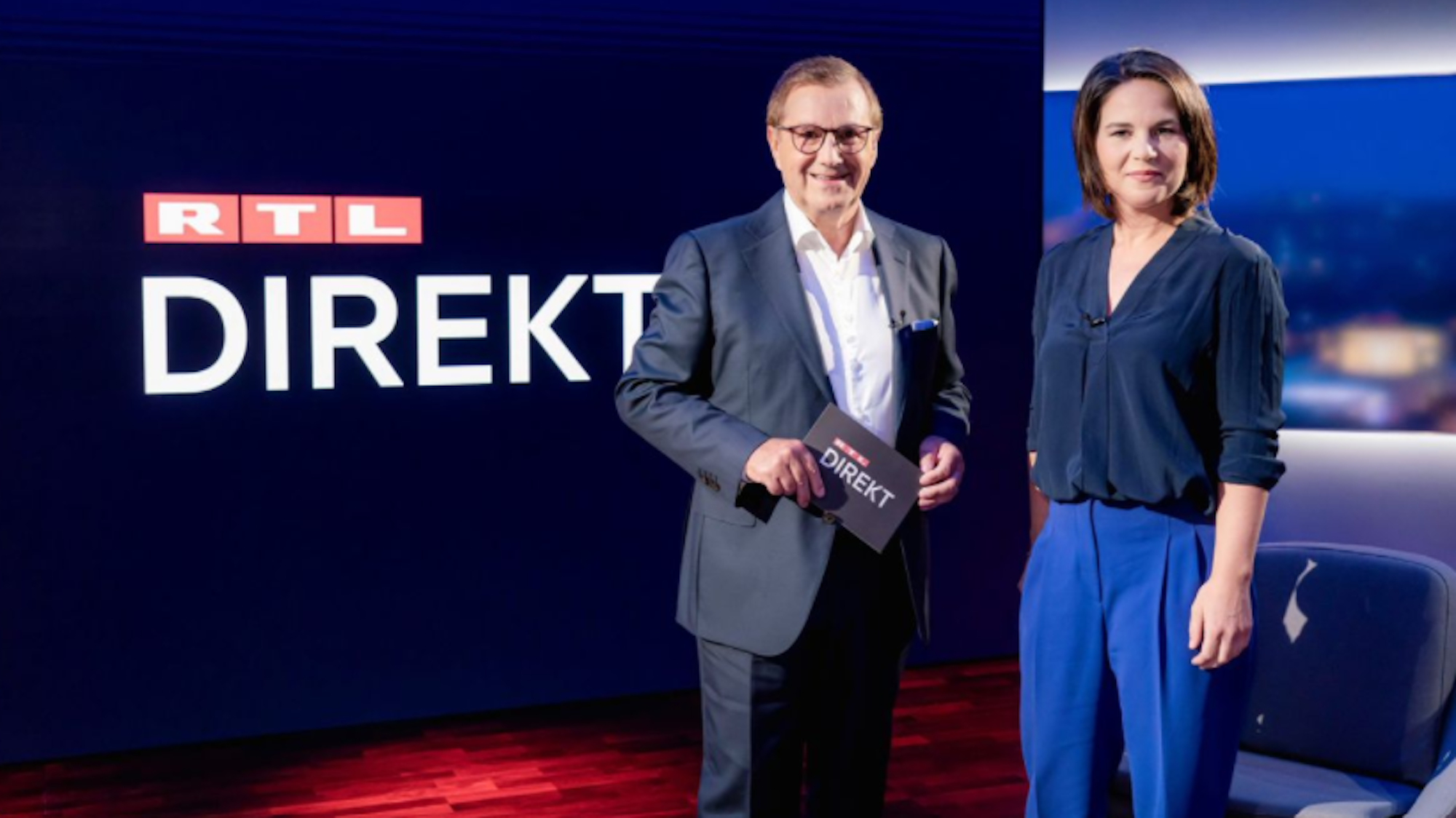 Annalena Baerbock war am Montagabend der erste Gast in RTLs neuer Informationssendung „RTL Direkt“.