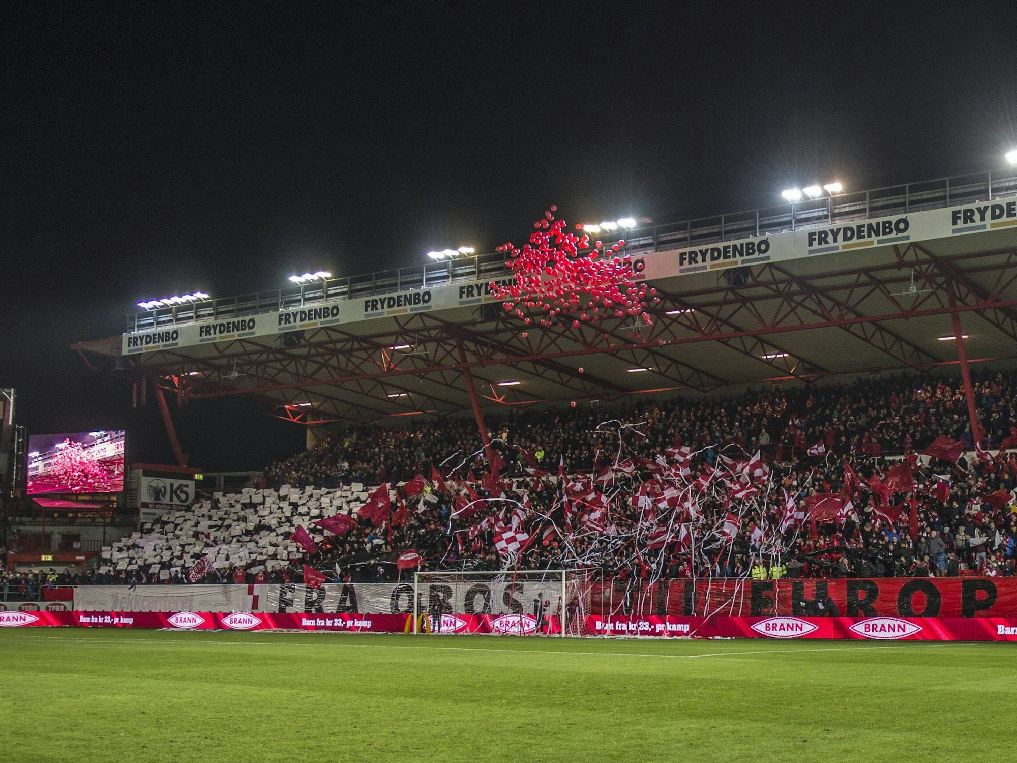 Das Brann-Stadion während des Heimspiels gegen Sarpsborg im November 2015.