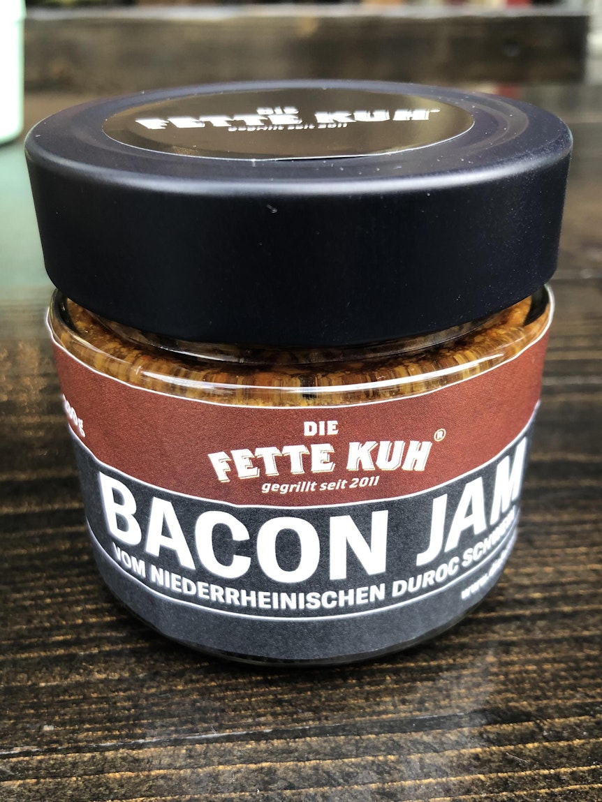 Die hauseigene „Bacon Jam“ von „die fette Kuh“.