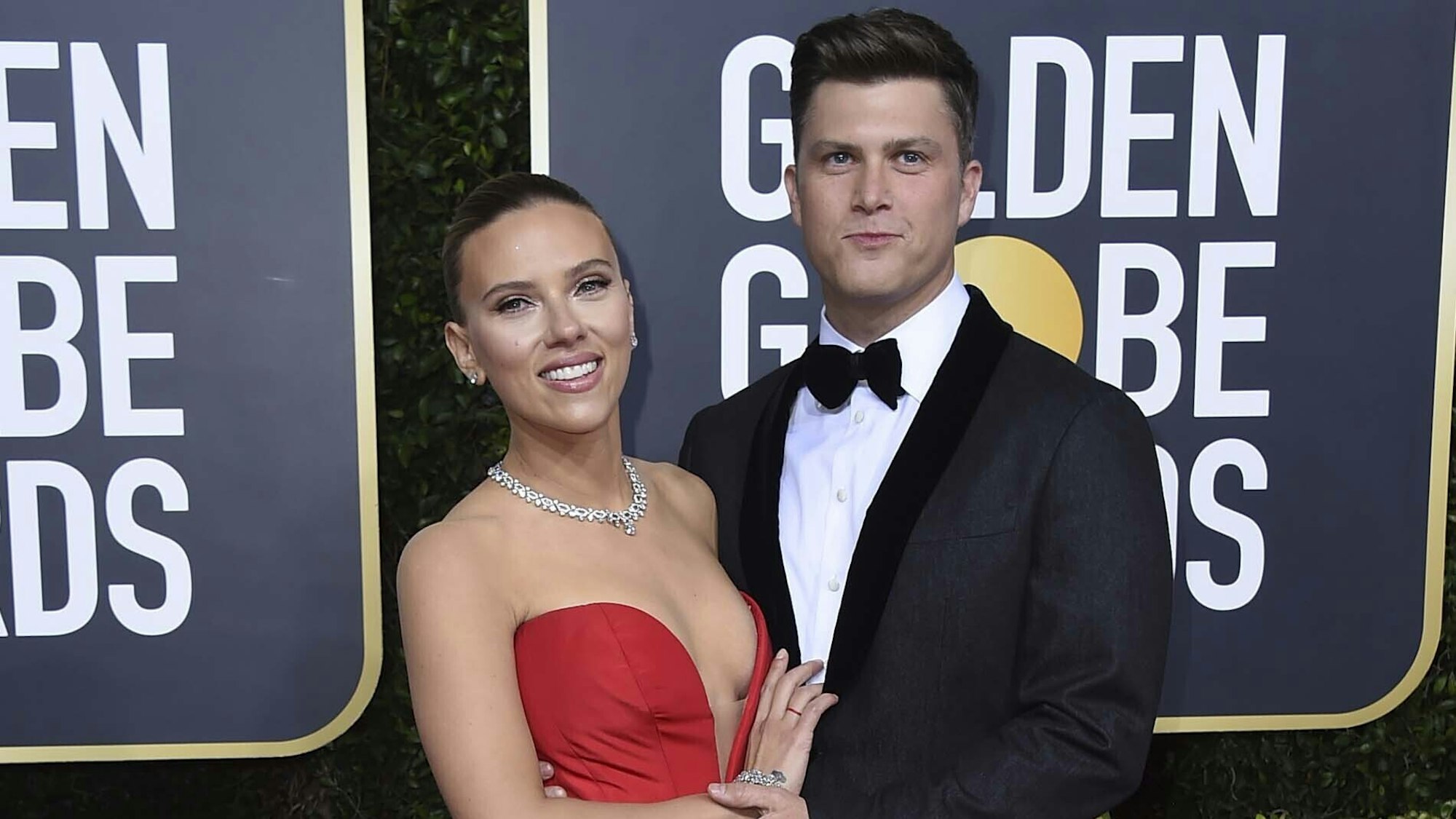 Scarlett Johansson und Colin Jost, hier bei der 77. Golden Globe Verleihung, sind Eltern geworden.
