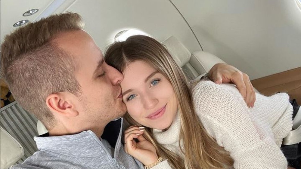 Influencerin Bibi Claßen zusammen mit Ehemann Julian Claßen auf einem Selfie auf Instagram, hochgeladen am 7. Oktober 2019