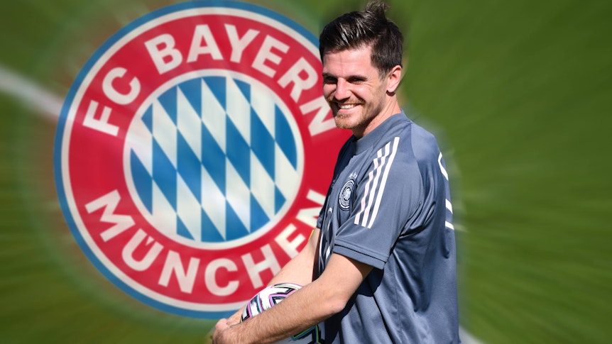 FOTOMONTAGE: FC Bayern will offenbar Jonas Hofmann verpflichten. Archivfoto Jonas HOFMANN, lacht,lachen,lachend,optimistisch,gutgelaunt, Aktion,Einzelbild,angeschnittenes Einzelmotiv,
