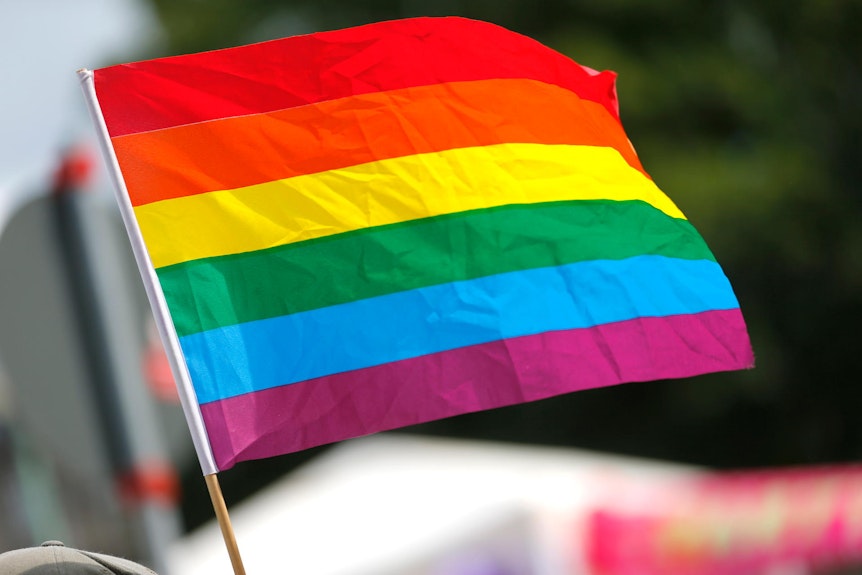 Die Regenbogenflagge ist eines der Hauptsymbole der Community.