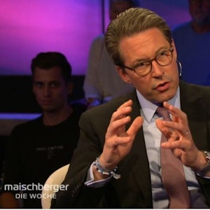 Musste sich bei „maischberger. die woche“ am 25.8.21 viel Kritik gefallen lassen: Verkehrsminister Andreas Scheuer (CSU). Foto: ARD