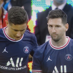 Lionel Messi wird bei Paris Saint-Germain im Spiel bei Stade Reims eingewechselt.