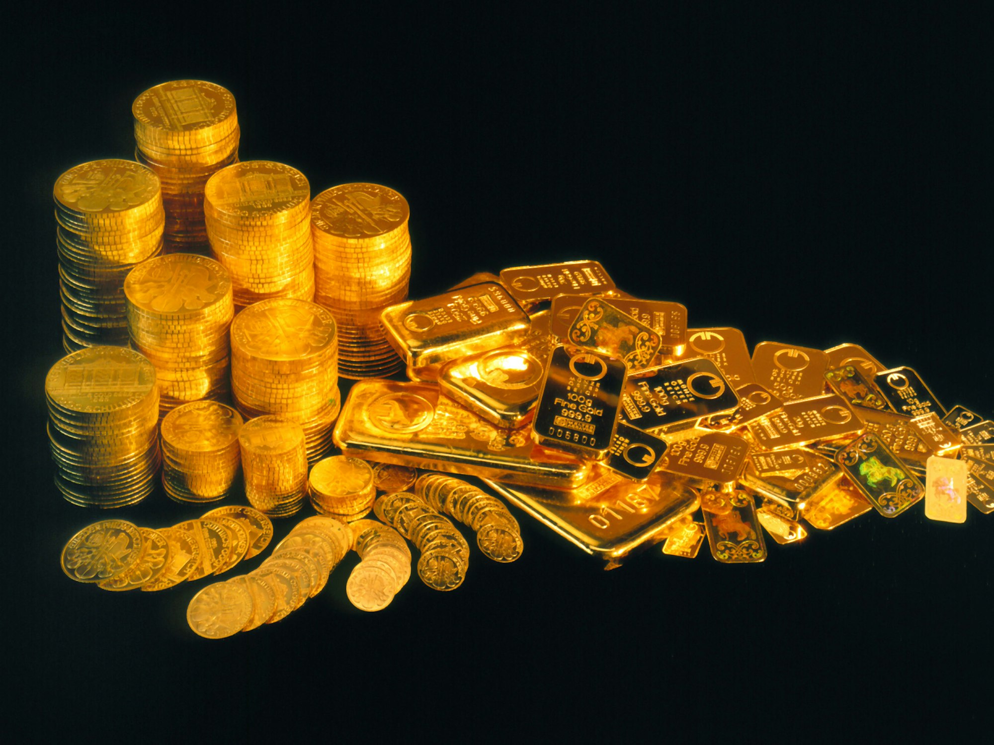 Die Goldmünzen (hier ein Symbolfoto von 2005) haben einen Gesamtwert von mehreren Hunderttausend Euro.