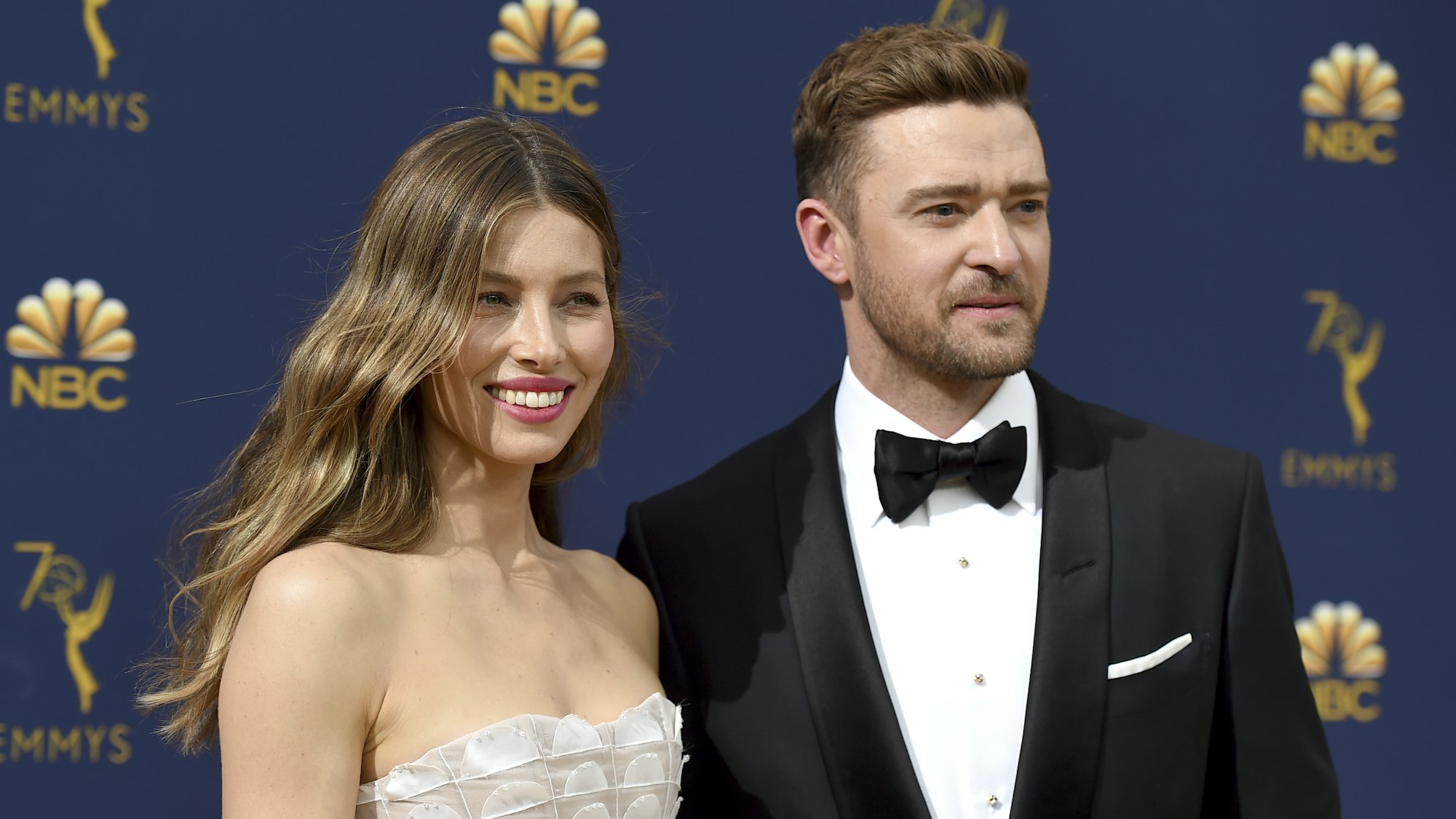 Justin Timberlake und seine Jessica, hier beim US-Fernsehpreis Emmy 2018, leben in der Regel sehr privat. Jetzt postet Timberlake ein seltenes Pärchen-Foto.