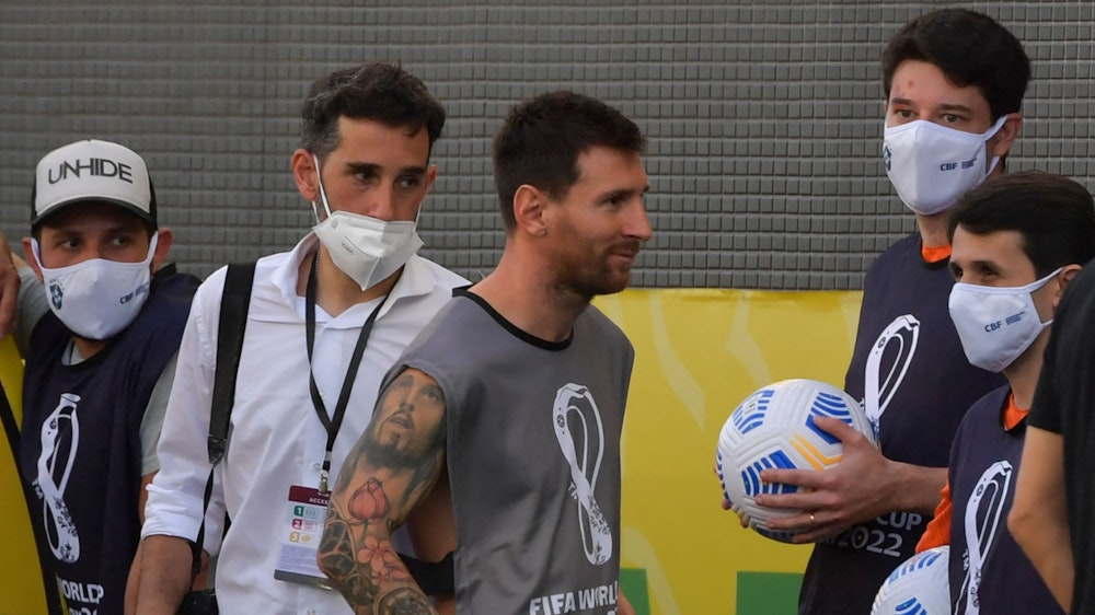 Lionel Messi beim WM-Quali-Spiel in Brasilien
