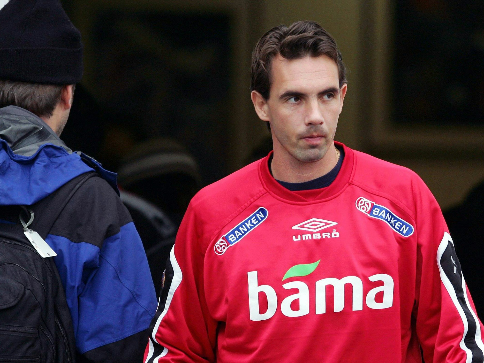 Claus Lundekvam beim Training der norwegischen Nationalmannschaft im November 2005.