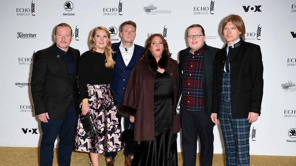 Die Kelly Family&nbsp;im April 2018 bei der 27. Verleihung des Deutschen Musikpreises Echo.