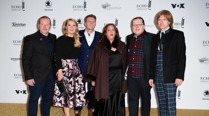 Die Kelly Family&nbsp;im April 2018 bei der 27. Verleihung des Deutschen Musikpreises Echo.