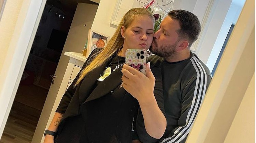 Sylvana Wollny und Ehemann Florian Köster auf einem Instagram-Selfie vom 25. August 2021 +++ Screenshot zur Berichterstattung erstellt.
