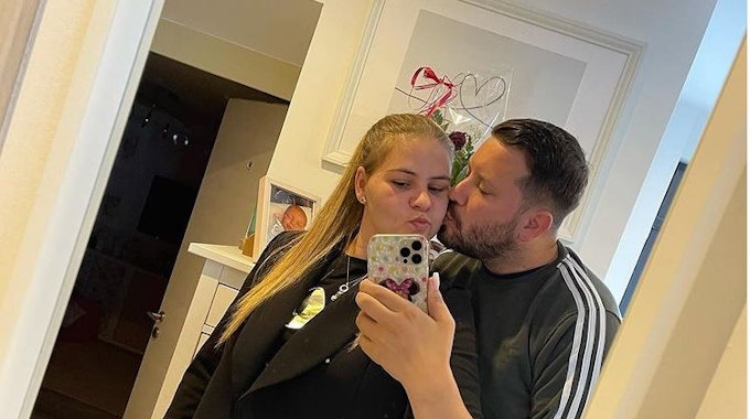 Sylvana Wollny und Verlobter Florian Köster auf einem Instagram-Selfie